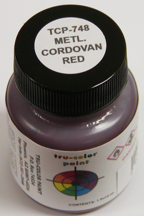 TCP748 High Gloss Metallic Cordovan Red 1 oz Paint