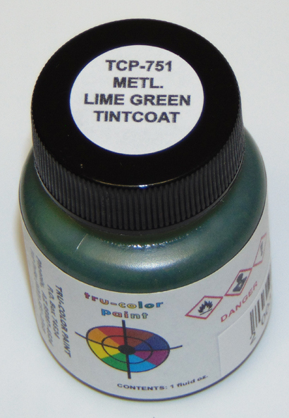 TCP751 High Gloss Metallic Lime Green Tint Coat Paint