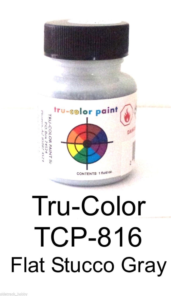TCP816 1 oz Flat Brush, Stucco Gray