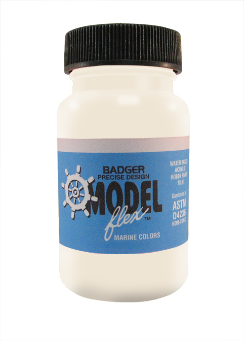 Picture of Badger BAD16410 Navy White 1 oz Paint Bottle