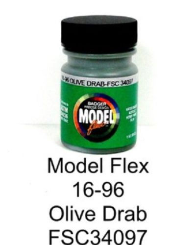Picture of Badger BAD1696 Olive Drab 1 oz Paint Bottle