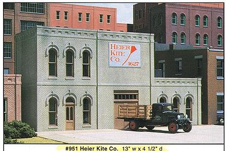 DPM95100 13 x 4.5 in. Heir Kite O Scale Model Railroad Building Kit