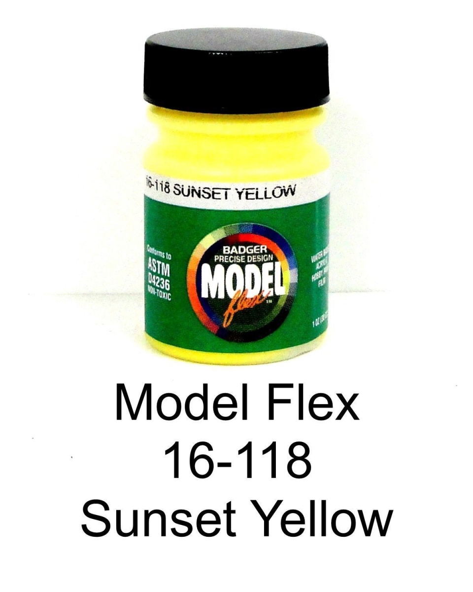 BAD16118 1 oz Acrylic Paint Bottle - Sunset Yellow