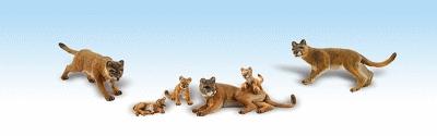 Picture of Woodland Scenics WOO1949 Cougars & Cubs HO Scale Figures