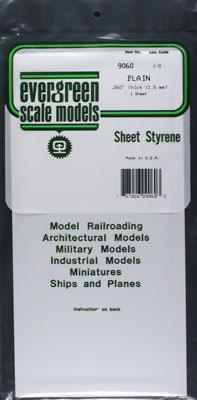 EVG9060 0.060 in. Plastic Styrene Plain Sheet