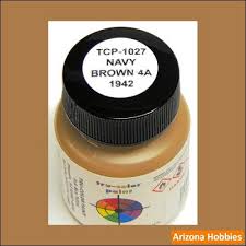 Navy Brown 4-A 1942 Paint Bottle