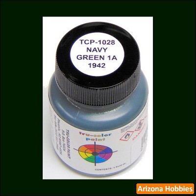 Navy Green 1-A 1942 Paint Bottle