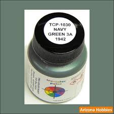 Navy Green 3-A 1942 Paint Bottle