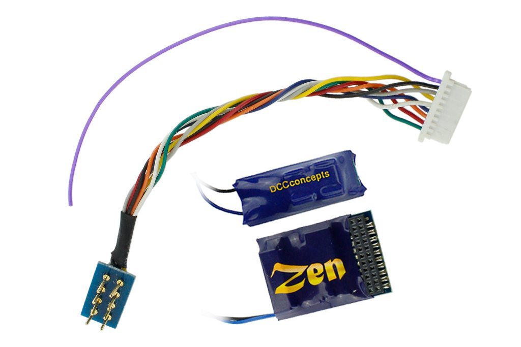 Picture of DCC Concepts DCPDCDZ218 ZEN 218 21 & 8 Pin 4 Function Decoder with Stay Alive