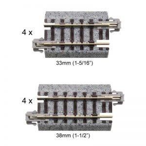33 x 38 mm N Scale Short Track Assortment B