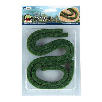JTT95614 HO Scale Long Hedges - Pack of 2