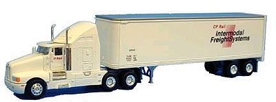 HO Scale Canadian Pacific Long-Haul Tractor with Sleeper & Box Trailer