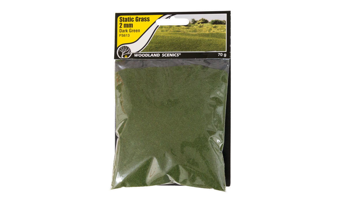 WOO613 2 mm Static Grass - Dark Green