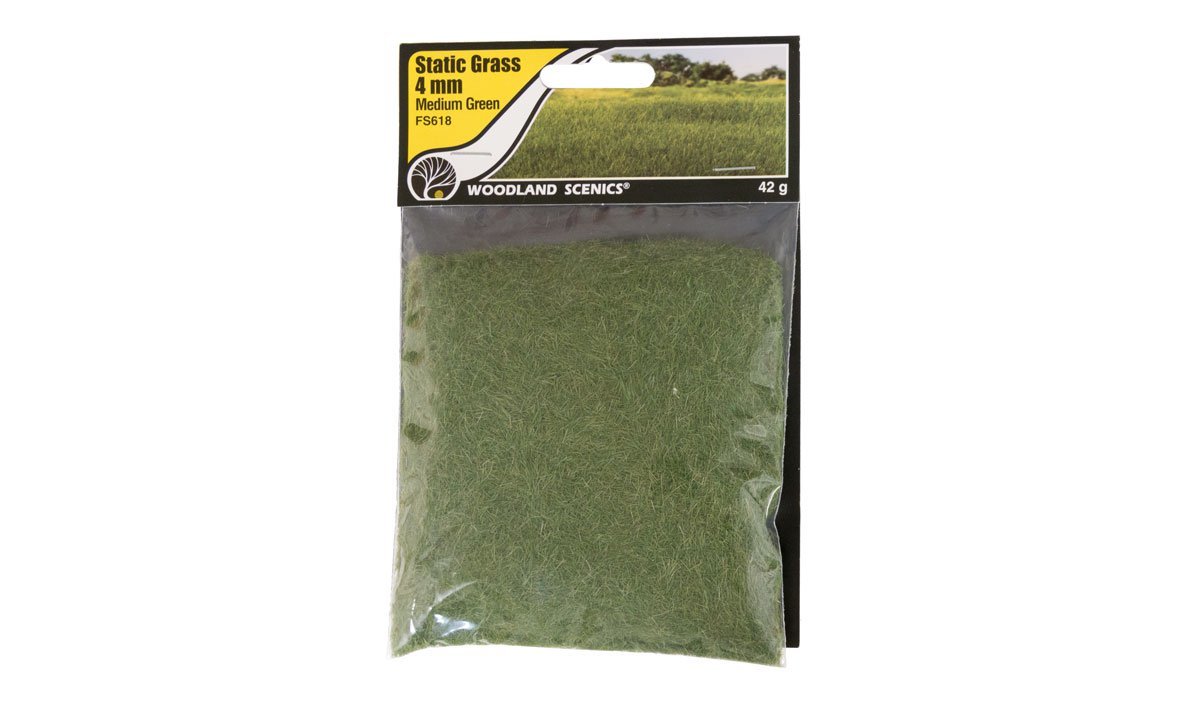 WOO618 4 mm Static Grass - Medium Green