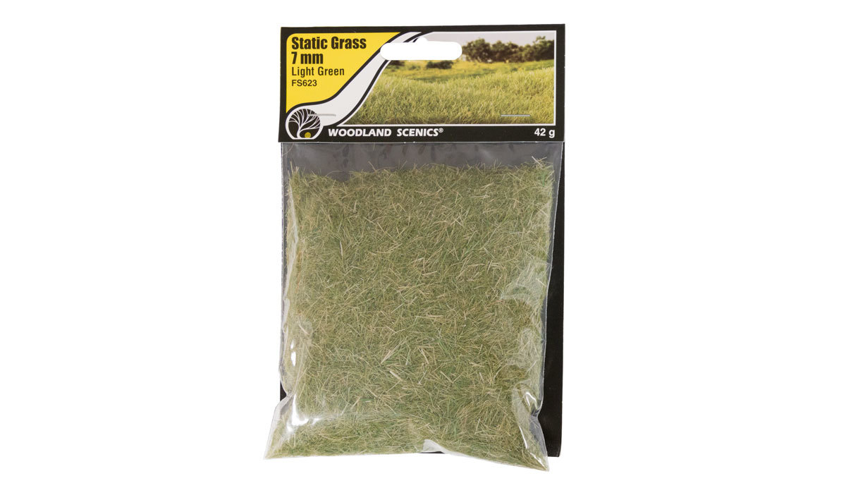 WOO623 7 mm Static Grass - Light Green