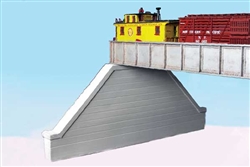 MON118 HO Bridge Abutment Groove Face Concrete - Pack of 2