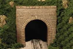 HO Eroded Lime Stone Single Tunnel Port