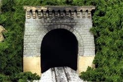MON217 N Modern Granite Single Tunnel Portal