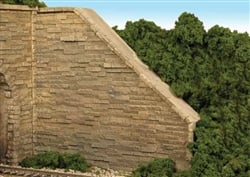 MON703 HO Abutment Wings Spilt Stone - Pack of 2