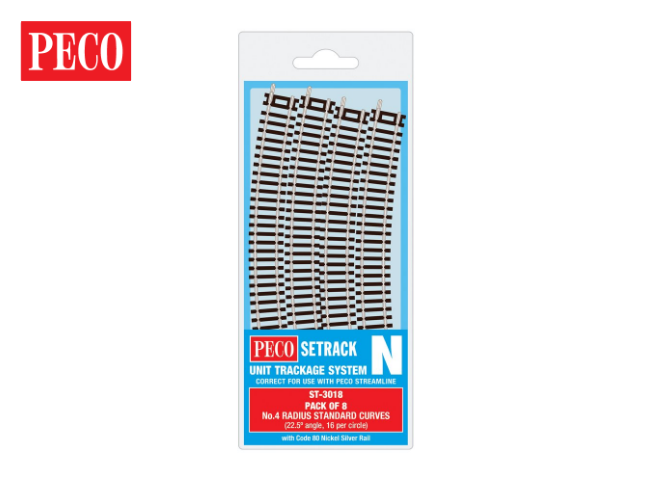 PCOST-3018 N No. 4 333.4 mm Radius Srandard Curve Track