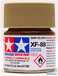 TAM81788 10 ml Mini Acrylic Paint - Dark Yellow