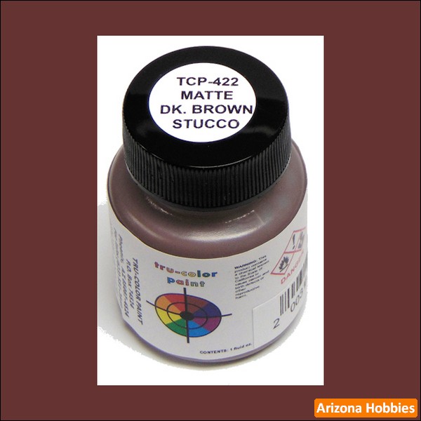 TCP422 1 oz Matte Stucco Dark Brown Paint