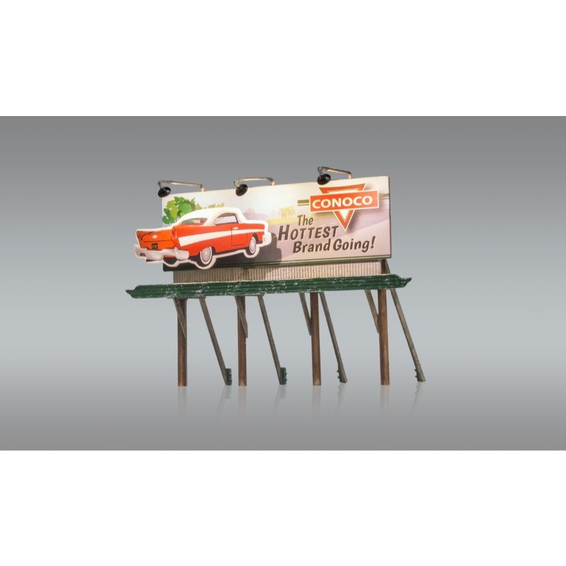 HO Scale Just Plug Hottest Brand Billboard