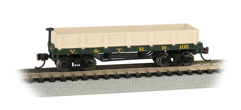 BAC15453 N Scale Virginia & Truckee Old-Time Gondola Model Train