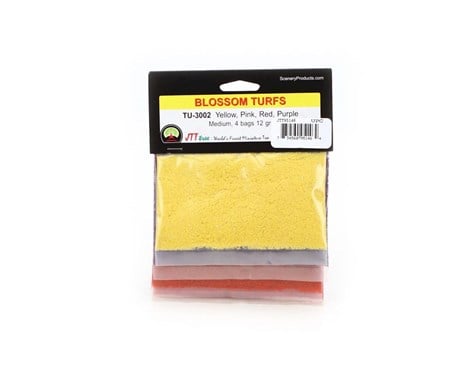 10 Cubic Medium Blossom Flowering Turf, Multicolor - Pack of 4