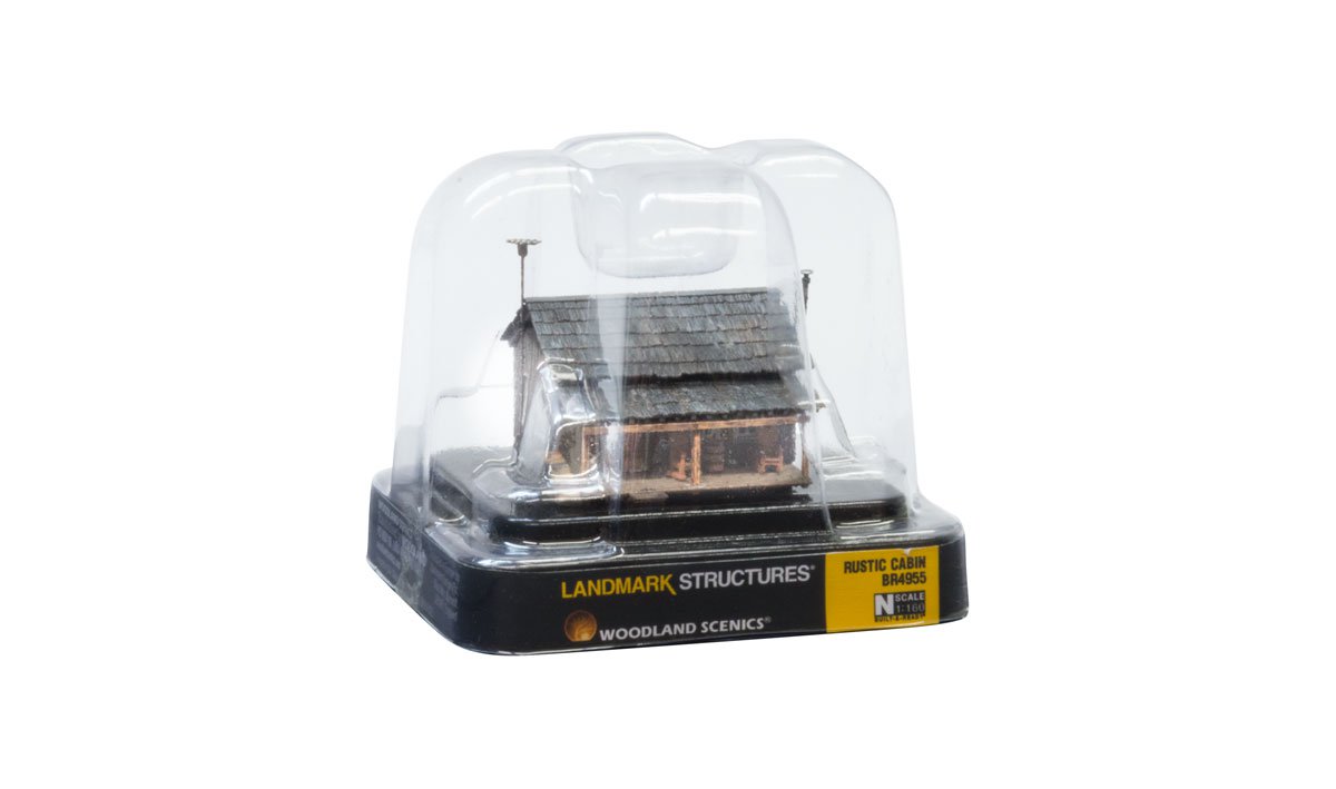 WOO4955 N Scale Rustic Cabin