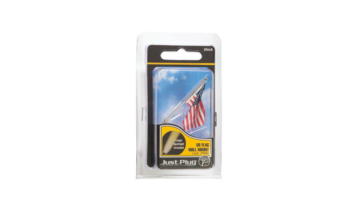 All Scales 1.03 in. Medium Wall Mount US Flag
