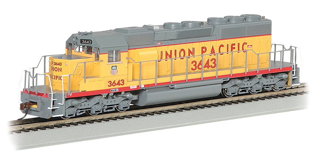 HO Scale Union Pacific SD40-2 Diesel Locomotive No.3643 Model Train -  BACHMANN, BA1133943