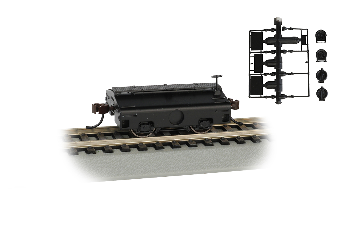 BAC74405 HO Scale Unlettered Black Test Weight Car