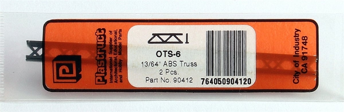 PLS90412 All Scales 0.20 in. OTS-6 Warren Style 1 Open Web Truss, 2 Piece