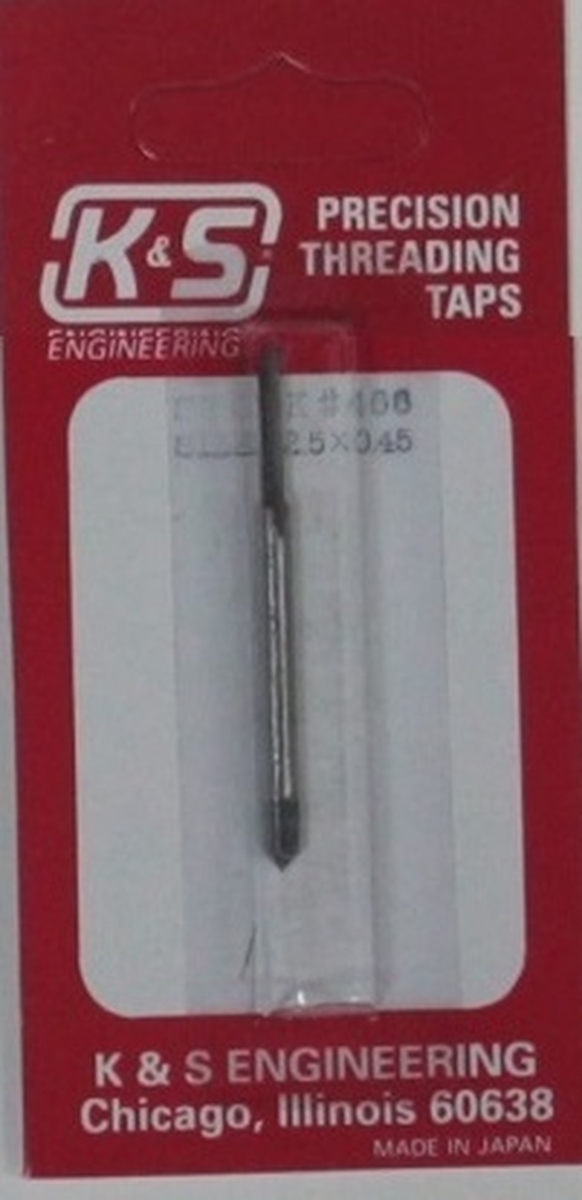 K&S ENGINEERING K-S466 2.5 mm Precision Threading Tap