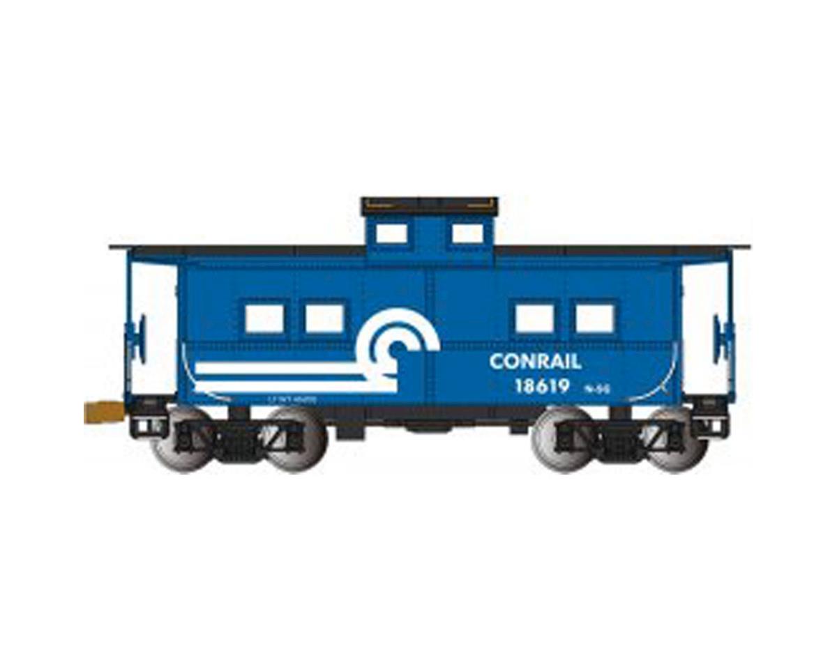 HO NE Steel Caboose CR No.18619 Model Train - Blue
