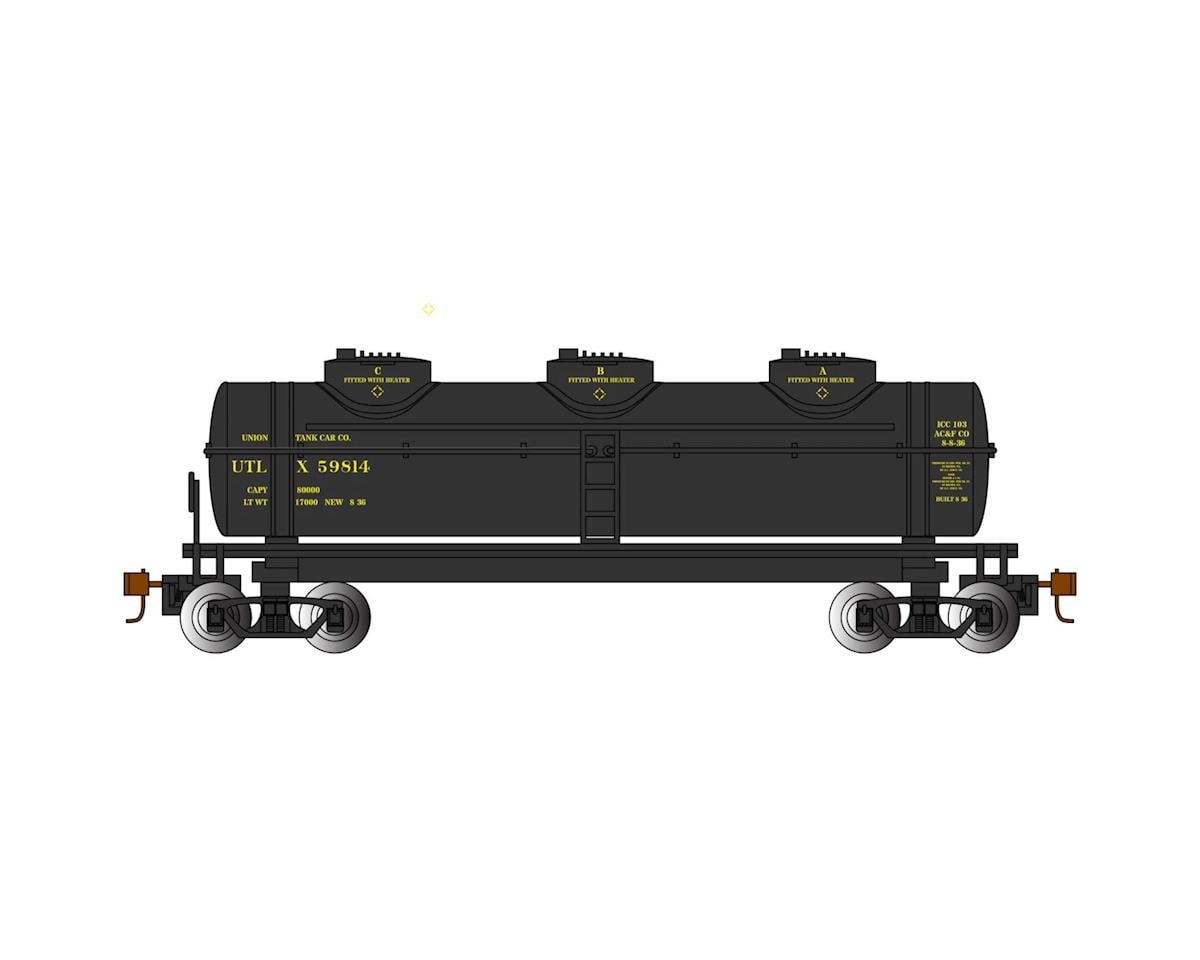 BAC17109 40 ft. HO UTLX 3-Dome Tank Car No.59814 Model Train
