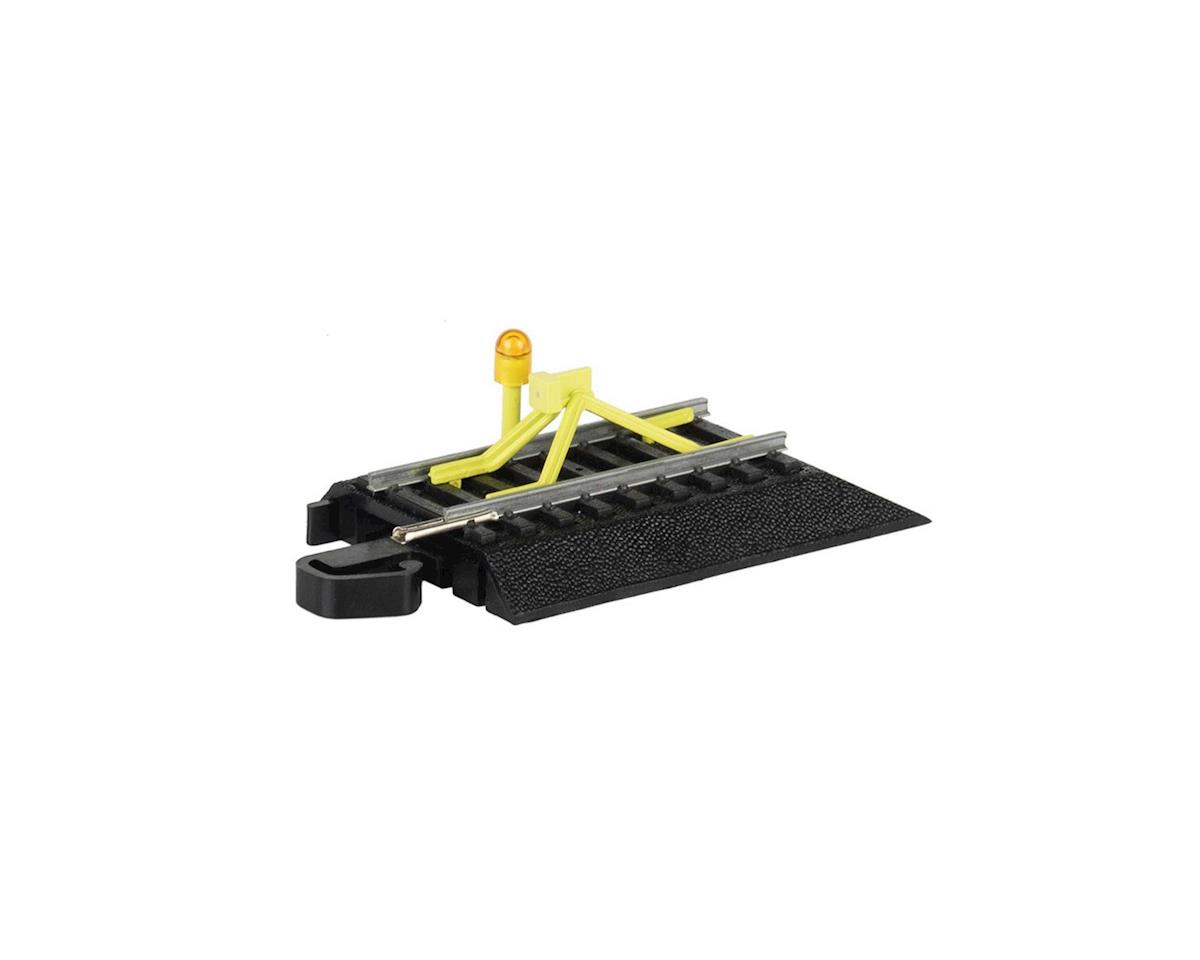 BAC44476 HO Steel Alloy E-Z Model Track Bumper with Flashing LED