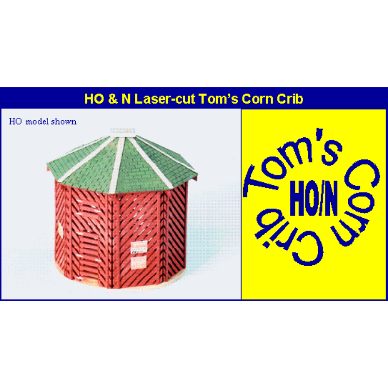 Picture of Blair Line BLR091 N Toms Corn Crib Laser Cut Scale Model Building Kit