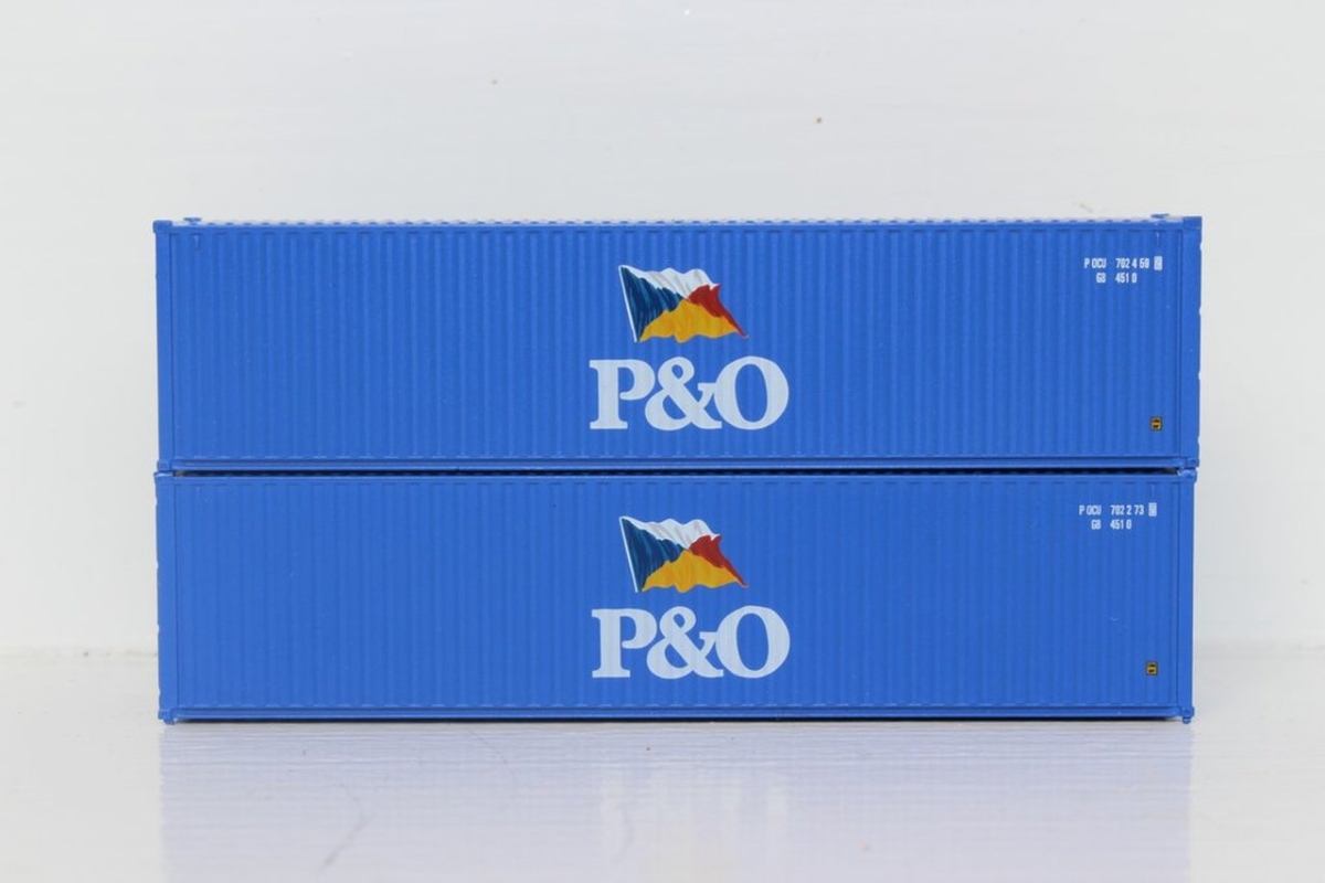 40 ft. N P & O High Cube Container - Pack of 2