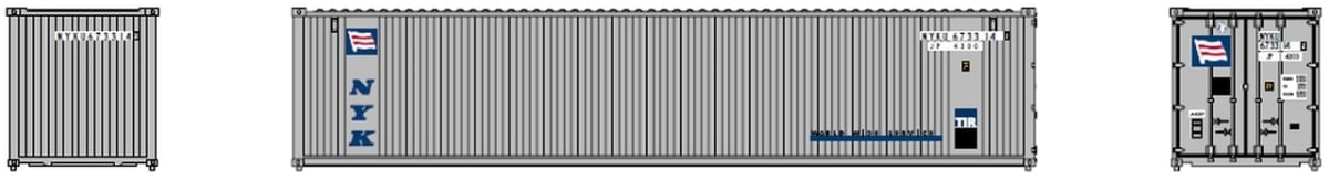 JTC405606 40 ft. N NYK Standard Container - Pack of 2