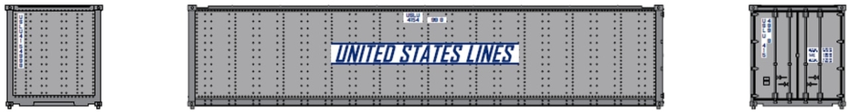 40 ft. N Japan Line Standard Container - Pack of 2