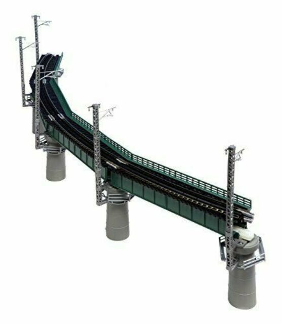 KAT20-823 18.62 in. Curved Model Bridge Set