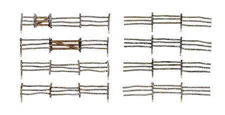 O Scale Log Fence Kit