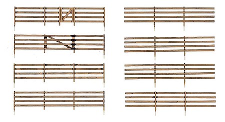 O Scale Rail Fence Kit