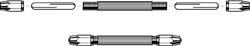 Zona ZON37145 Double Ended Pin Vise with 2 Reversible Collets
