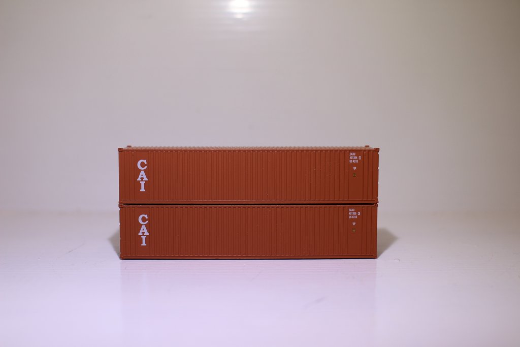 N Scale CAI 40 ft. Container - Pack of 2