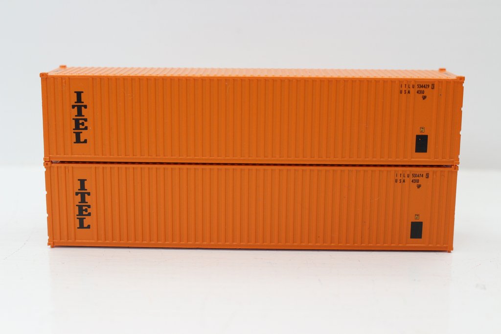 N Scale Itel 40 ft. Container - Pack of 2