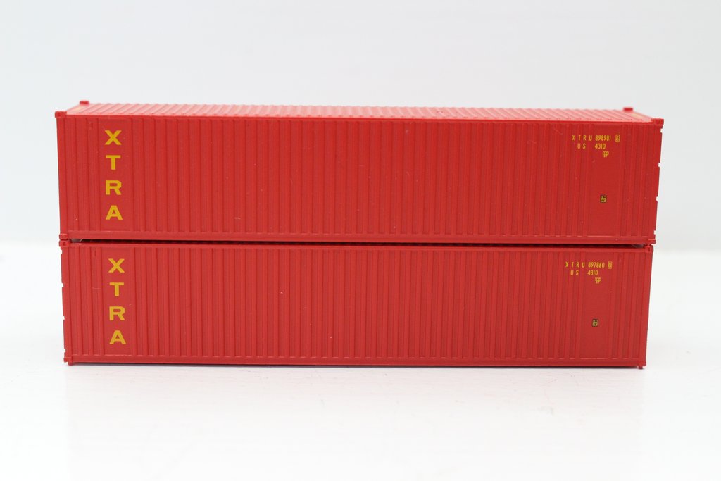 N Scale XTRA 40 ft. Container - Pack of 2