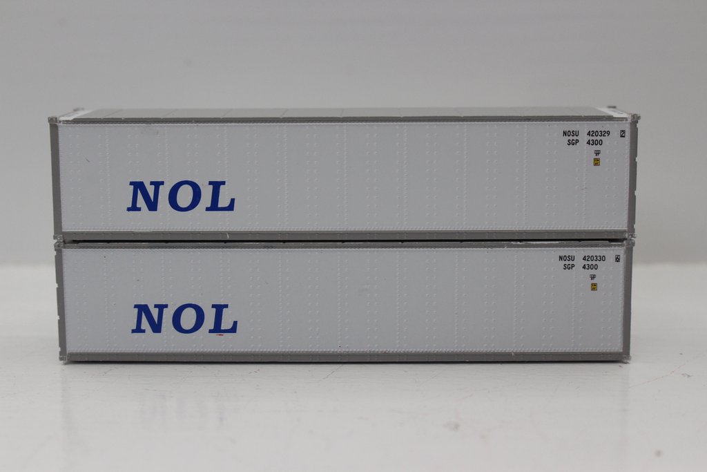 N Scale NOL 40 ft. Container - Pack of 2
